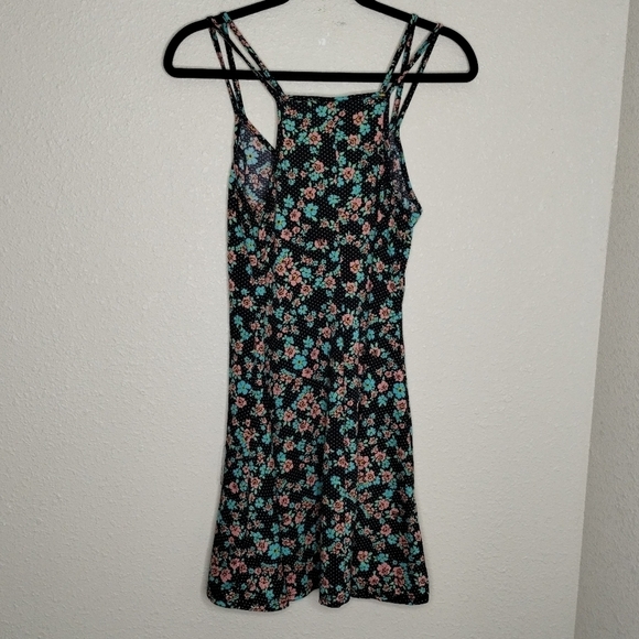 Topshop Women’s Floral Polka Dot Swing Dress size 8 - Picture 3 of 5